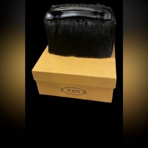 TODS MINK FUR MINI CROSSBODY BAG